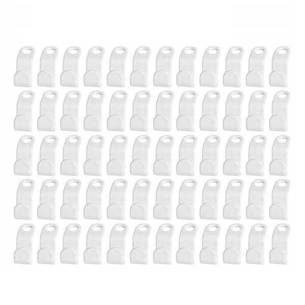 60 stk. Kleshengere - Hvit White Vit