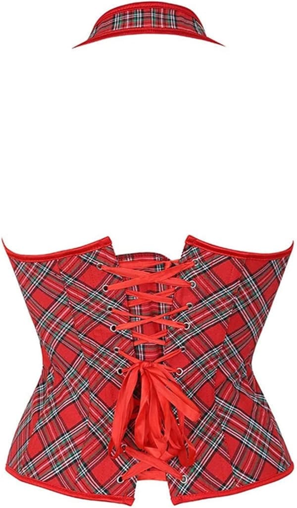 Naisten korsetit Overbust Bustier Top Gothic Sexy Shoulder 604 604 M