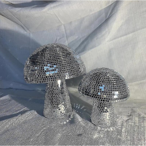 Ny Mushroom Disco Ball reflekterande spegelboll för bröllopsfestrum Bardekoration