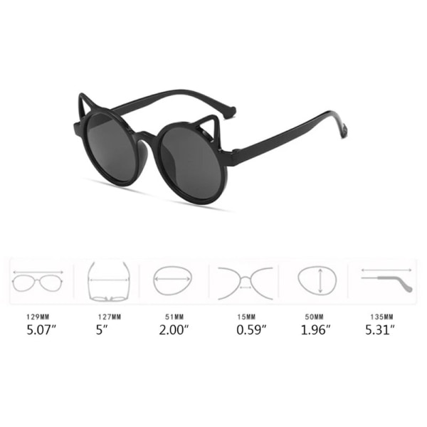 Children's Cartoon Sunglasses Fashionable Personality Cute Mulitple-Colors Cat Ears UV Protection Sunglasses Eyewear Eyegl as the picture show