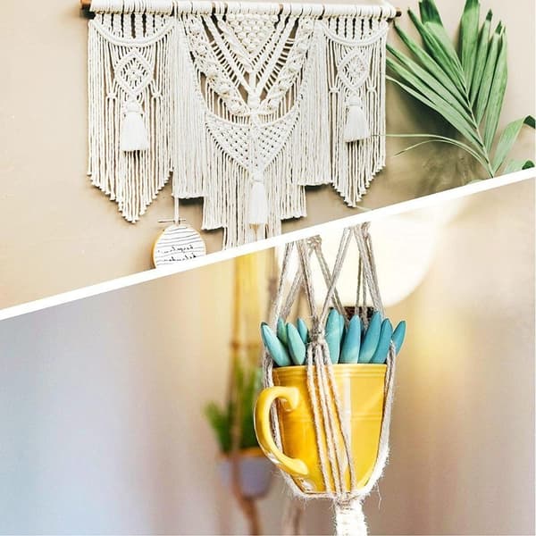 Cotton Natural Cotton Rep, Bomullsgarn Macrame