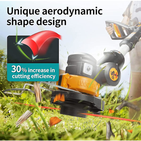 15-pack trimmersnellelinje for Worx, (wa0010) erstatningstrimmer