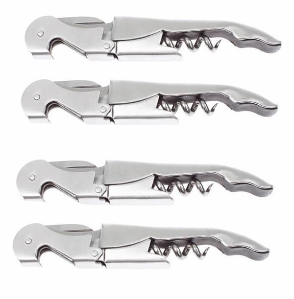 Korkskruv / Vinöppnare 4-pack | Rostfritt | Proffs