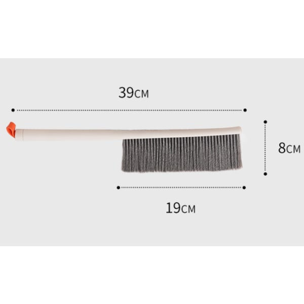 Mjuk rengøringsborste med långa og mjuka borstar
