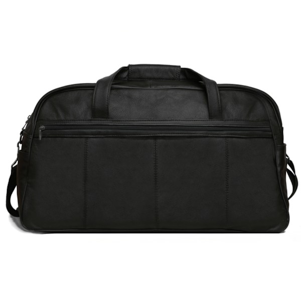 Svart weekendväska / sportbag i äkta läder 2000