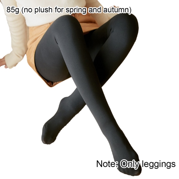 Vinterstrumpbyxor med hög midja, varma sammets stretchiga Leggings Style 3