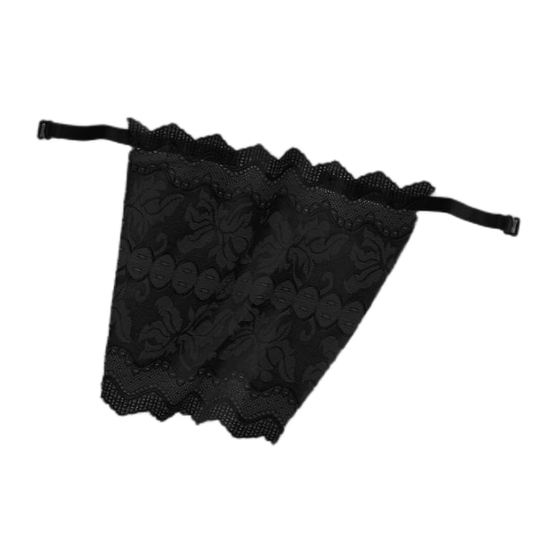 Kvinnors dekolletage Cover Up Seamless Underkläder Osynlig BH Inser black One-size