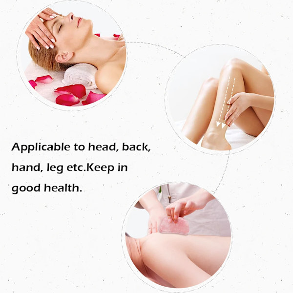 Svart Obsidian Gua Sha skrapande massageverktyg Jadestensbräda C
