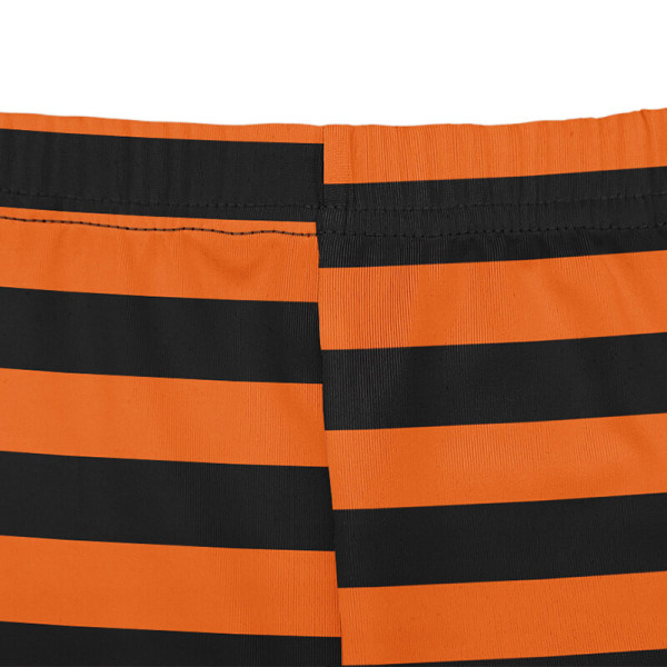 Randiga byxor för barn Halloween långbyxa Orange Black Stripe Orange Black Stripe 110cm