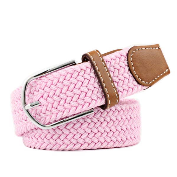 Bälte canvas tyg 26 färger storlek W26 - W36 skärp kläder - 17 Rosa 17 Rosa one size