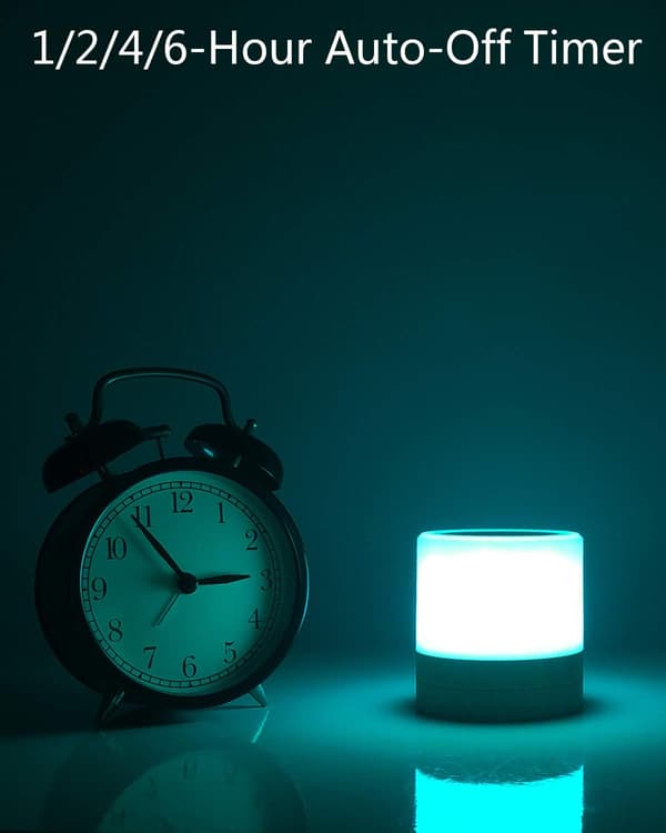 Mini Led Night Light, Farverig sengelampe, Touch Night Light