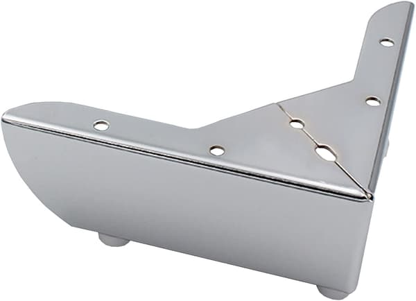 Møbelben 55 mm ben Silver Silent Non-Slip Sett med 4 stk