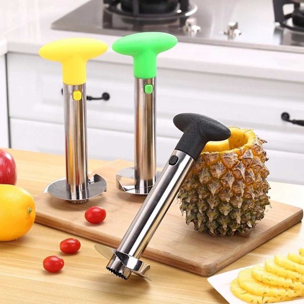 Ananas Skærer og Skaller i Metal Sort black