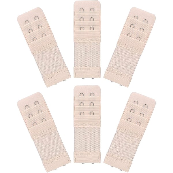 BH-forlenger i 6 deler - Elastisk forlenger - 2 kroker 3 rader Hudfärg