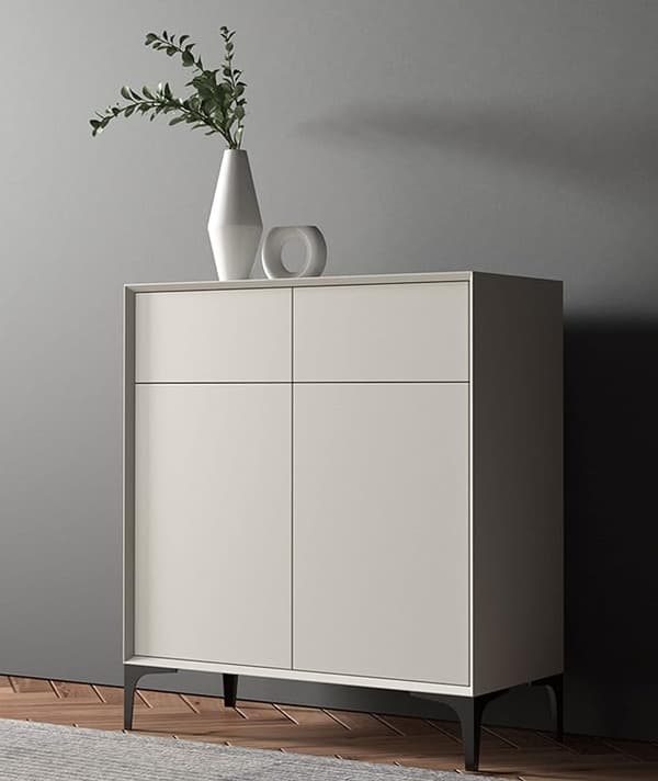 4-pak 10 cm sorte metalmøbelben - til skabe, sofa,