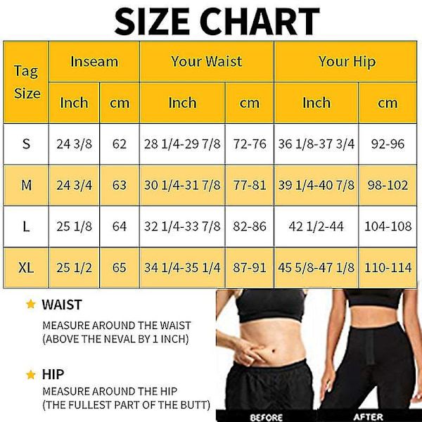 Sved Sauna Taljetræner Body Shaper Vægttab Slankebukser Shapewear Sort-Blå Black-Blue M