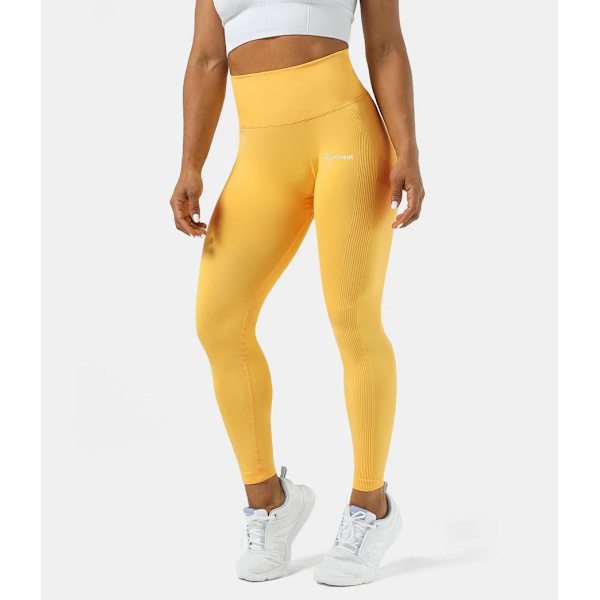 Gu Seamess Tights Leggings Gymshout L yellow yellow l