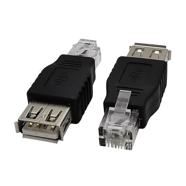 USB 2.0 til RJ11, USB A Hun til Telefonnetværk 6p2c RJ11 Hanadapter