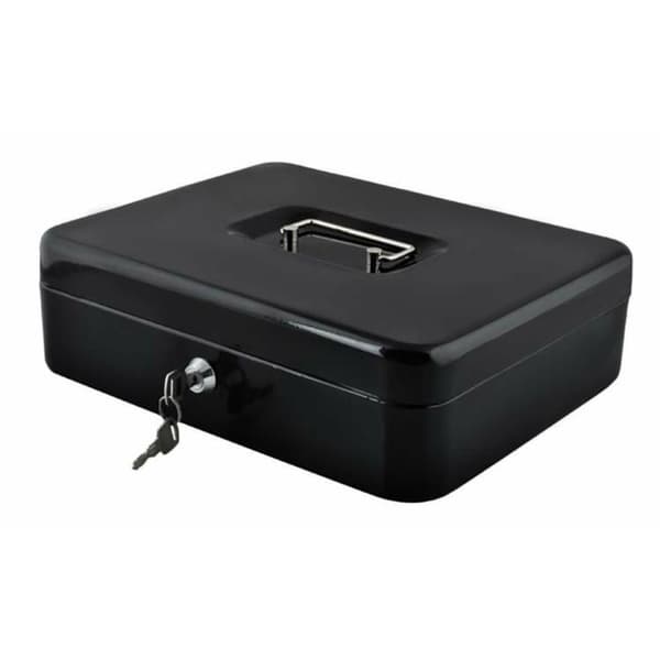 Kasseboks, Sort - 30 x 24 x 9 cm Black Svart