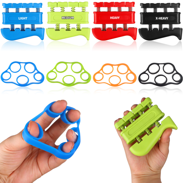 16 stk Hand Grip Strengthener Finger Strengthener Multicolor Multicolor 4PCS