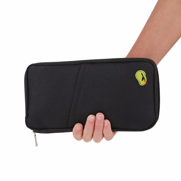 Pasholder - Etui / Pung til Pas & Rejse - Rejseetui Black Svart