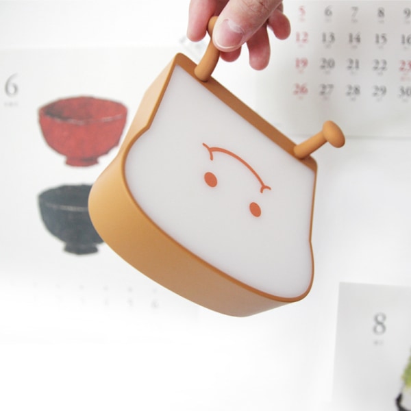 Toast Led Night Light, Toast Shape med 15 minuters nedräkningstimer