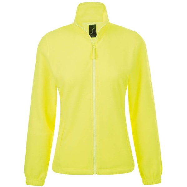 SOS Dam/Dam North Full Zip Fleecejacka Neon Gul Neon Yellow Neon Yellow L