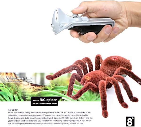 Creative Halloween Simulation Fjärrkontroll Small Spider Toy (b-2-v)