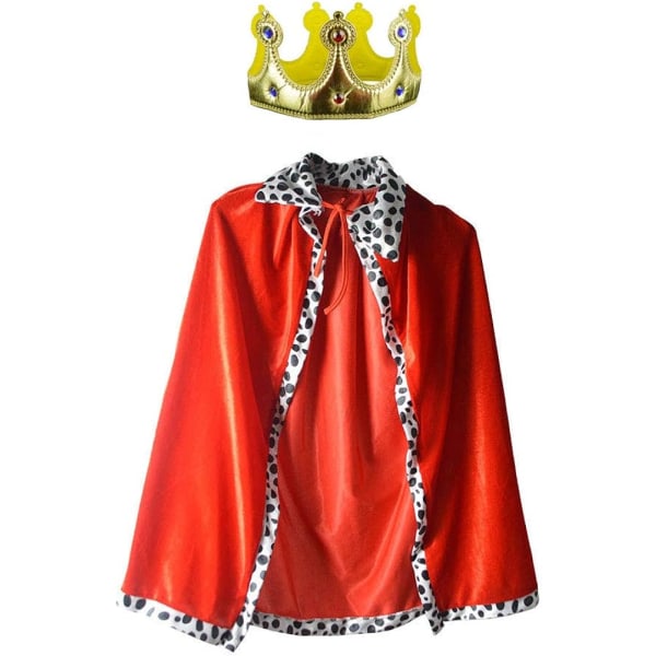 Kids King Robe - Vacker set för rollspel