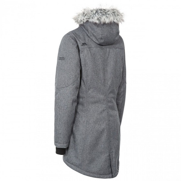 Trespass Dame/Dame Thundery Waterproof Jacket vart/ilve Sort/Sølvgrå Black/Silver Grey S