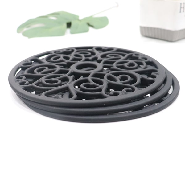 Silikonmatta för köksbänk - kokplattor för att skydda bord/varma kuddar för bänkskivor/varma grythållare/dynor för varma grytor