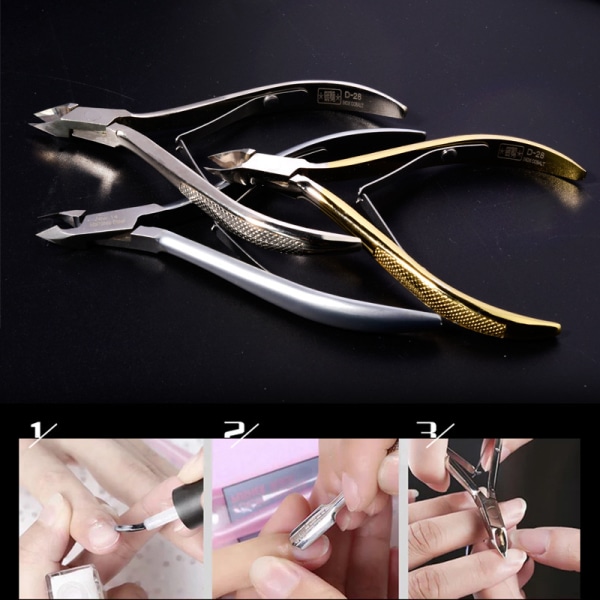 Professionella nagelbandsnypor (silver), nagelband i rostfritt stål c