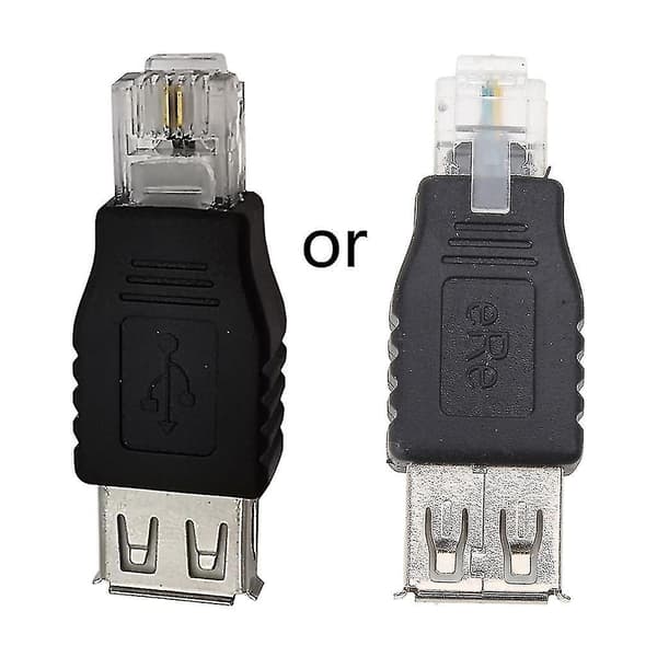 USB 2.0 til RJ11, USB A Hun til Telefonnetværk 6p2c RJ11 Hanadapter