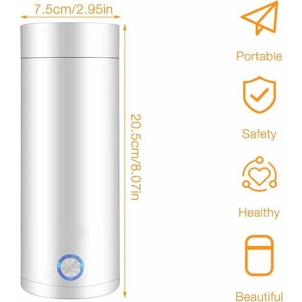 Elektrisk vattenkokare, 400ML resevattenkokare, 3 i 1 Mini