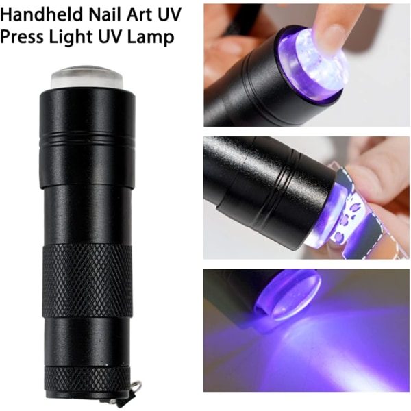 Nail Art Ficklampa, Handhållen UV LED Nail Torklampa