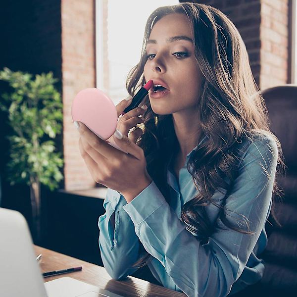 Led Compact Mirror 3x säilytys, mjuka lampor Kannettava taskupeili