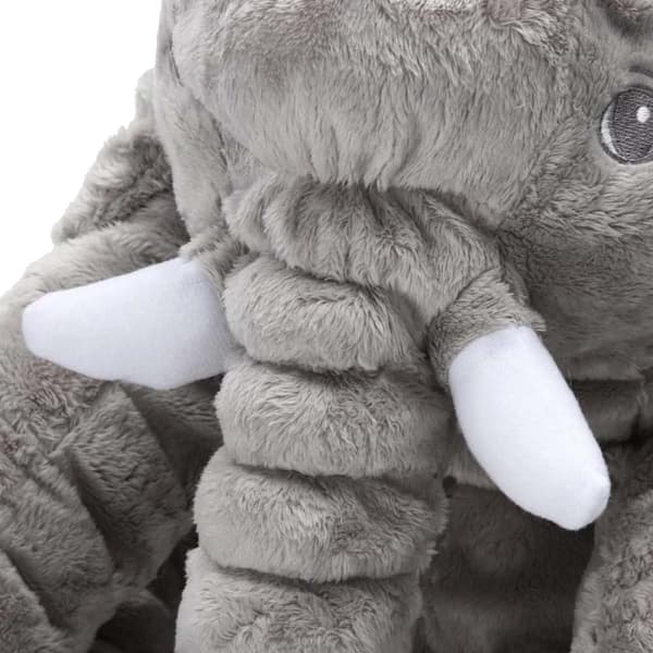 Pehmeä lelu, Elefantti - Harmaa - 60 cm gray