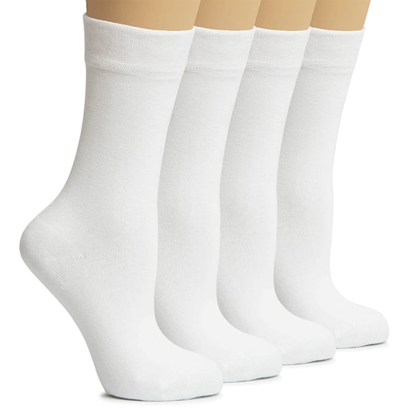 4 par sokker for menn og kvinner Engros i ren bomull medium
