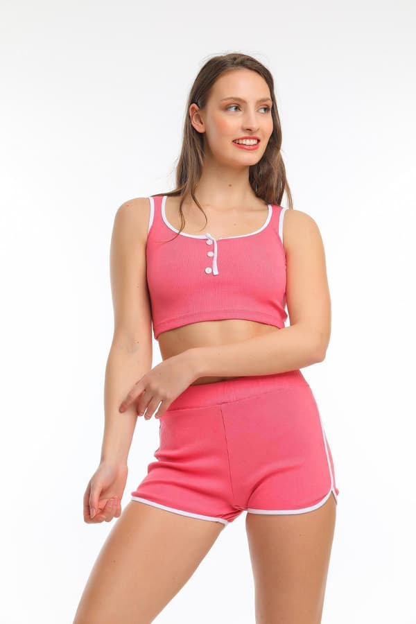 Crop toppi ja shortsit setti - Högstaberg MultiColor MultiColor M