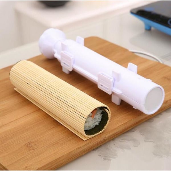Sushitillverkningssats, allt i ett Sushi Bazooka Maker med bambu