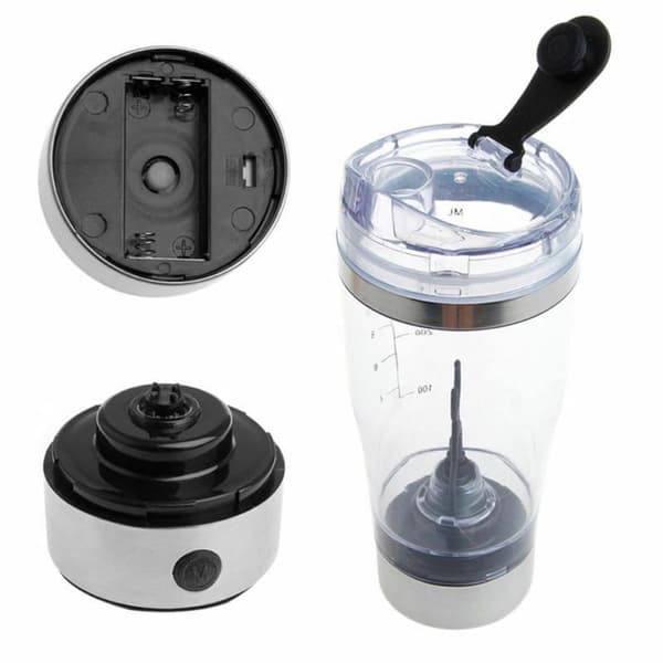 Elektrisk Proteindrink Shaker: Klumpfri, 450ml, Bärbar Transparent
