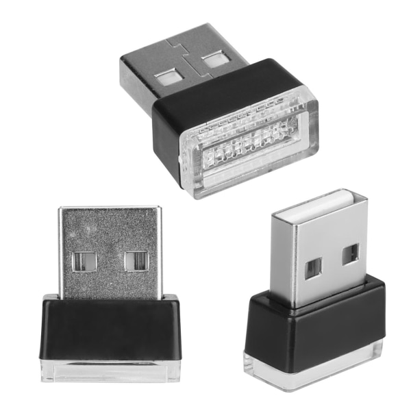 USB-lampa: Mysbelysning för bil & kontor Svart