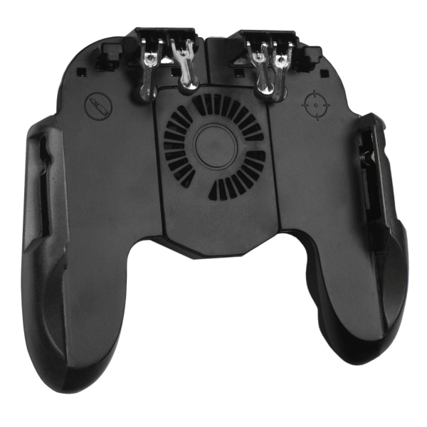 6-Finger PUBG Mobilkontroll: iOS/Android, 4.3"-6.6" Svart