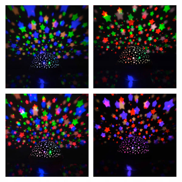 Mysig Stjärnhimmel & Undervattensvärld Projektorlampa multifärg