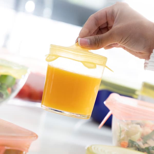Återanvändbara matöverdrag i elastiskt silikon - 10-pack multifärg