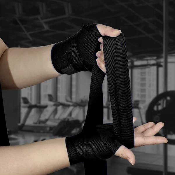 Boxningsbandage - 2 x 4 m Svart