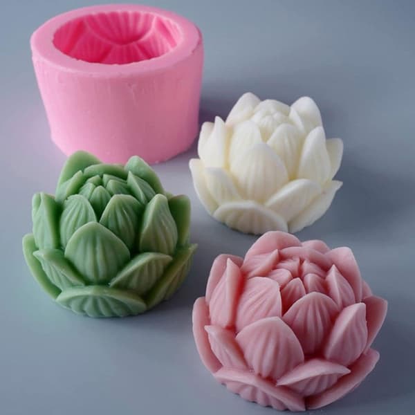 3D Rosform i Silikon: Bakning, Ljus & Mer Rosa