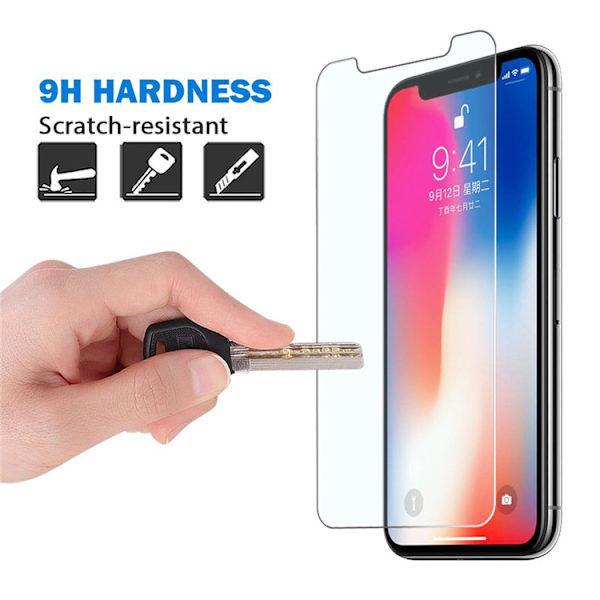 iPhone X/XS Skärmskydd - Härdat Glas Transparent