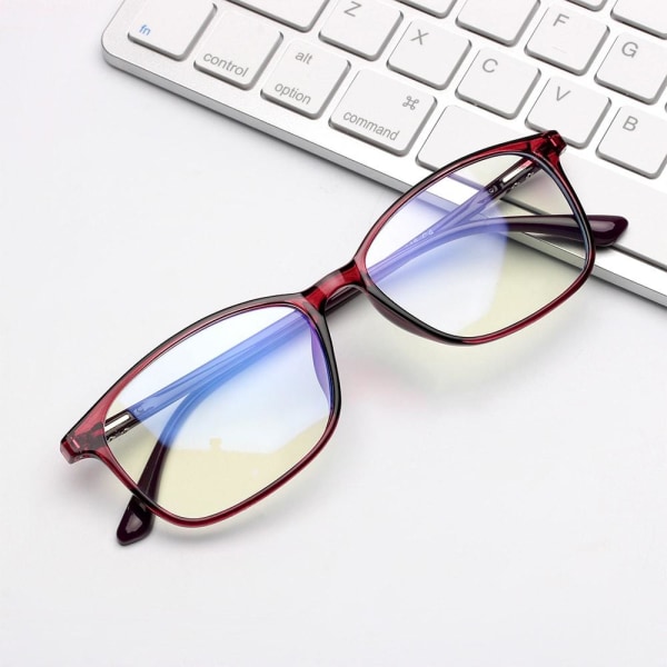 Skydda dina ögon med stil - Anti Blue Light-glasögon i rött! Röd