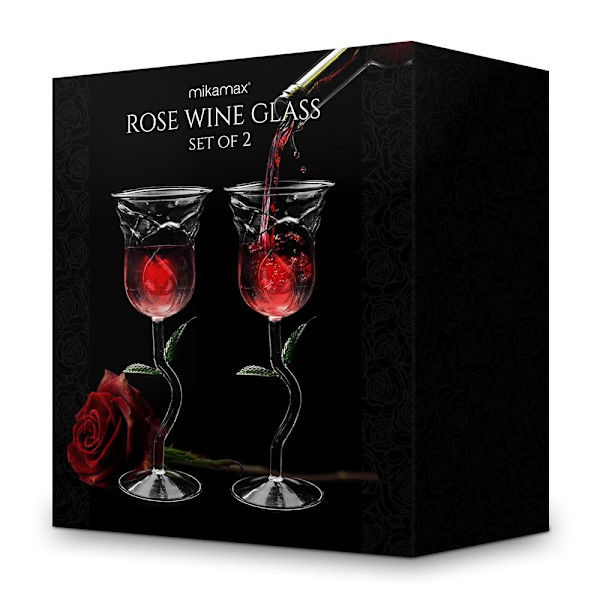 Rosévinglas -set - Rosdesign Transparent
